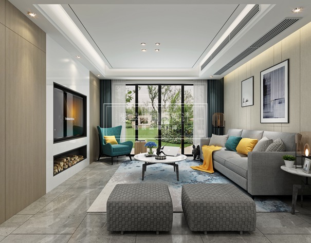 無錫紫蘋果裝飾 現(xiàn)代簡約別墅裝修